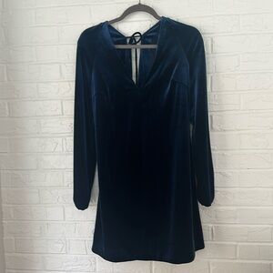 Free People Misha Velvet Mini Dress, XS